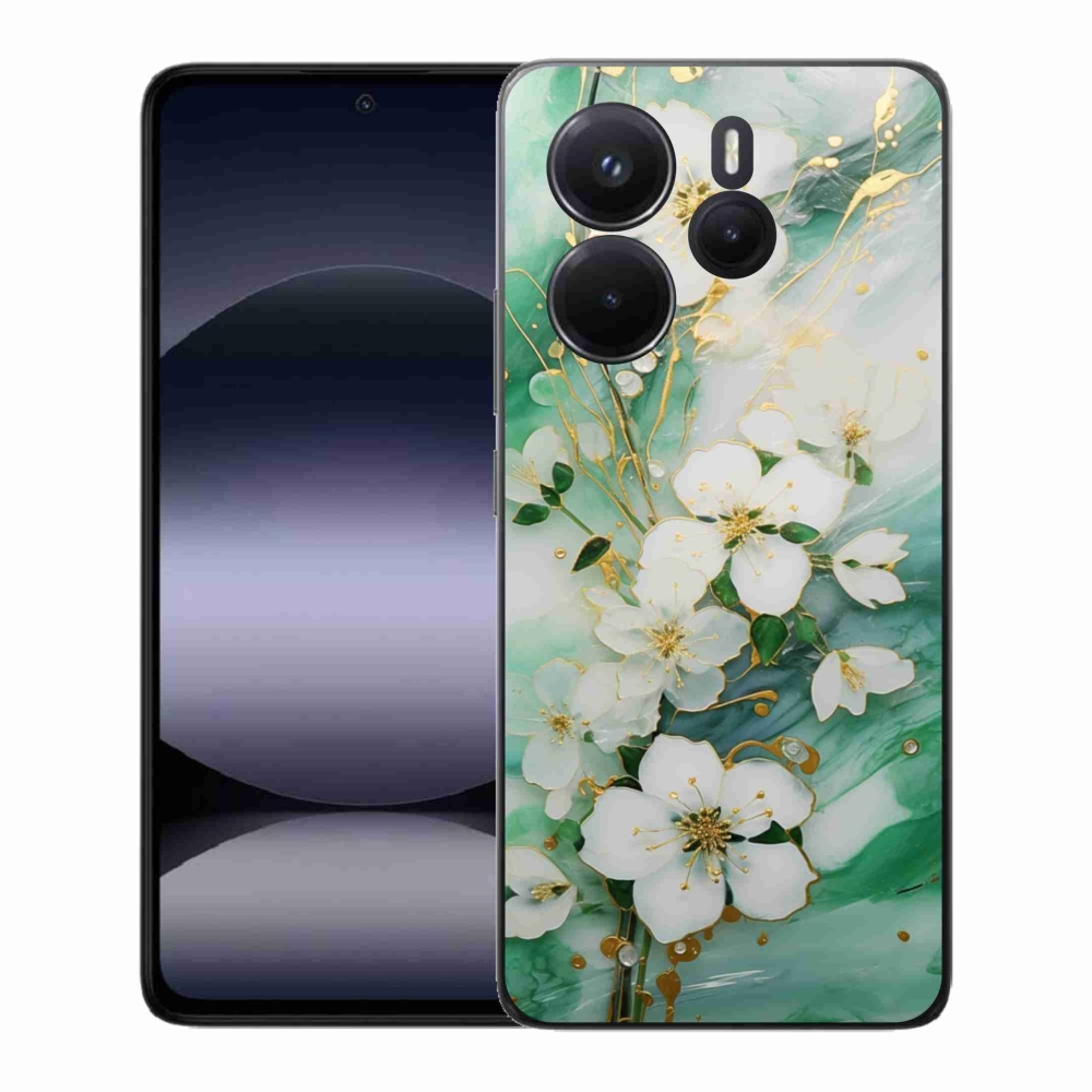 Gélový kryt mmCase na Xiaomi Redmi Note 14 - nežné kvety