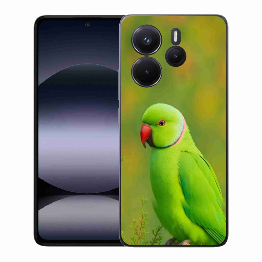 Gélový kryt mmCase na Xiaomi Redmi Note 14 - papagáj alexander 2