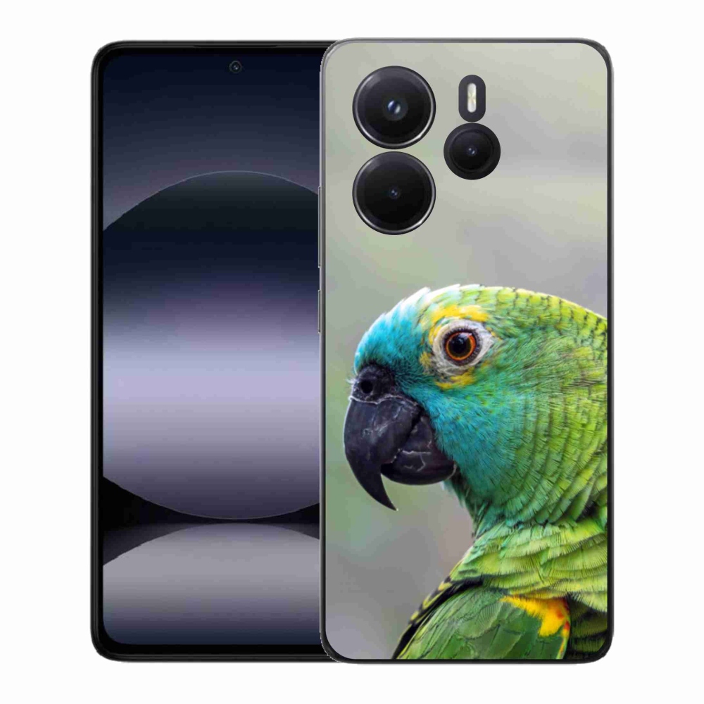 Gélový kryt mmCase na Xiaomi Redmi Note 14 - papagáj amazoňan