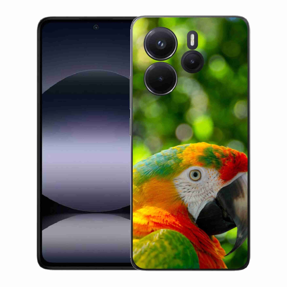 Gélový kryt mmCase na Xiaomi Redmi Note 14 - papagáj ara 3