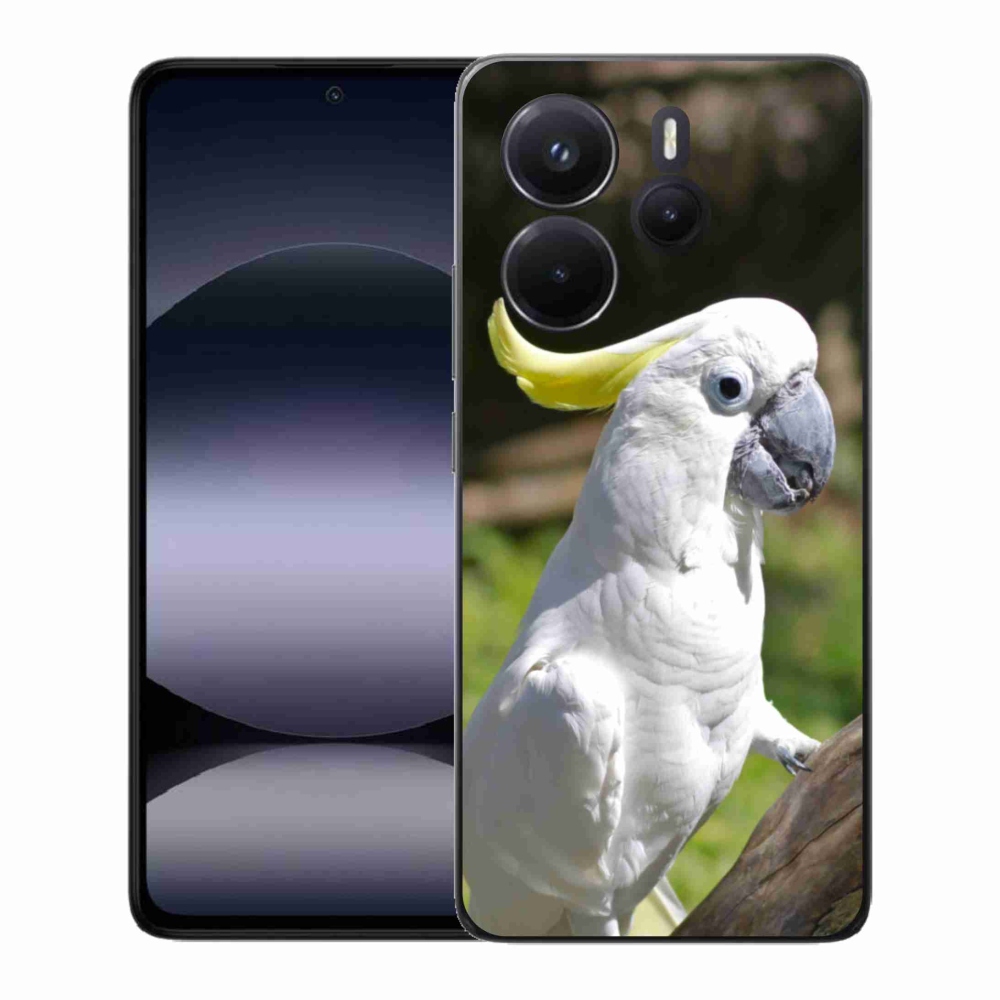 Gélový kryt mmCase na Xiaomi Redmi Note 14 - papagáj kakadu 2