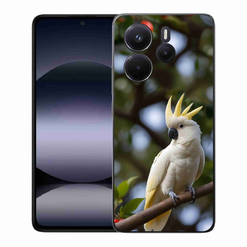 Gélový kryt mmCase na Xiaomi Redmi Note 14 - papagáj kakadu 3