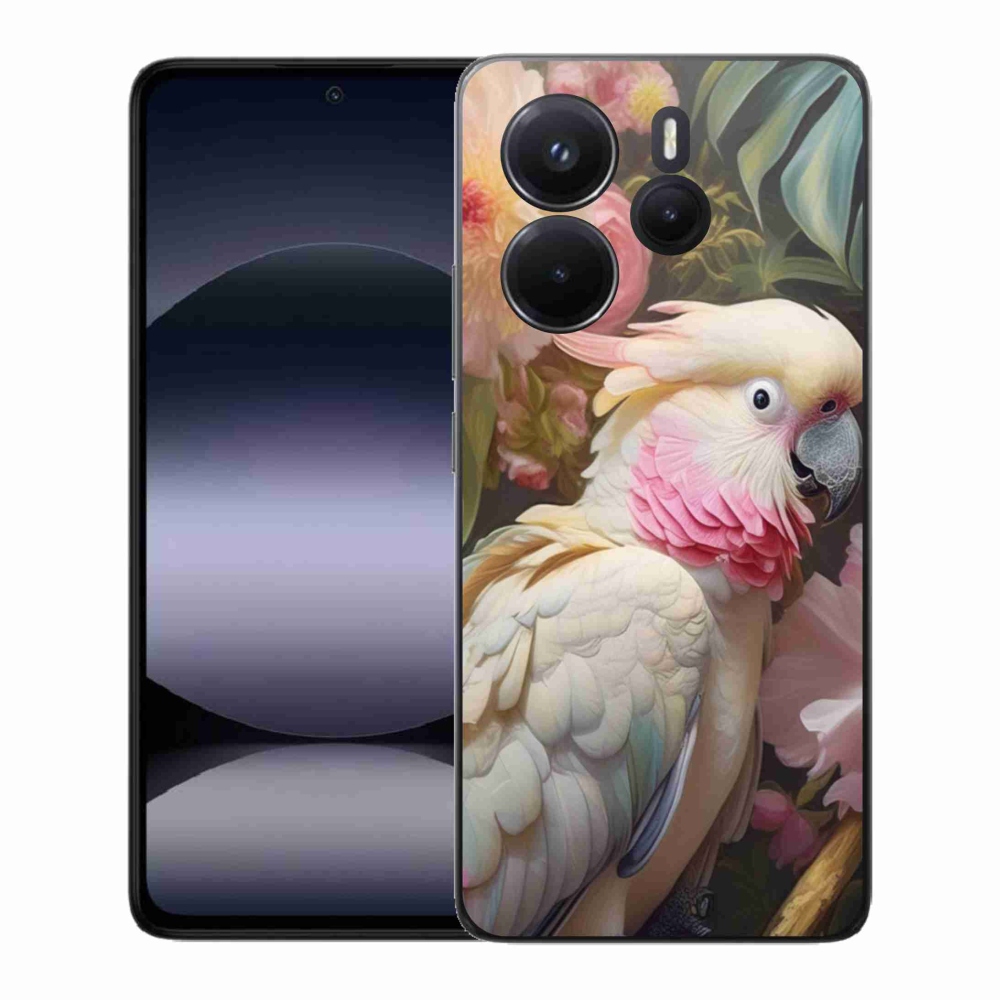 Gélový kryt mmCase na Xiaomi Redmi Note 14 - papagáj kakadu ružový 2