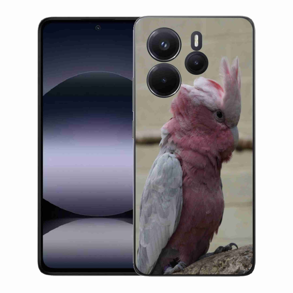 Gélový kryt mmCase na Xiaomi Redmi Note 14 - papagáj kakadu ružový