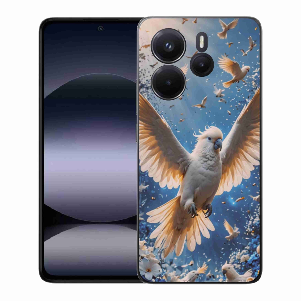 Gélový kryt mmCase na Xiaomi Redmi Note 14 - papagáj kakadu