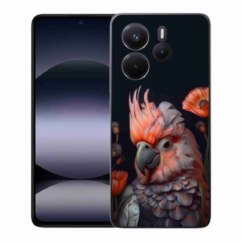 Gélový kryt mmCase na Xiaomi Redmi Note 14 - papagáj kakadu vo farbách