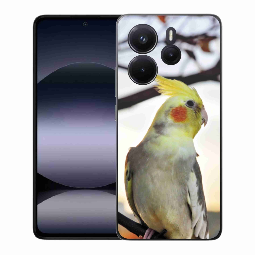 Gélový kryt mmCase na Xiaomi Redmi Note 14 - papagáj korela