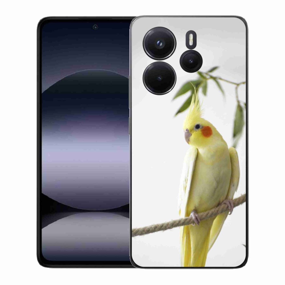 Gélový kryt mmCase na Xiaomi Redmi Note 14 - papagáj korela chocholatá