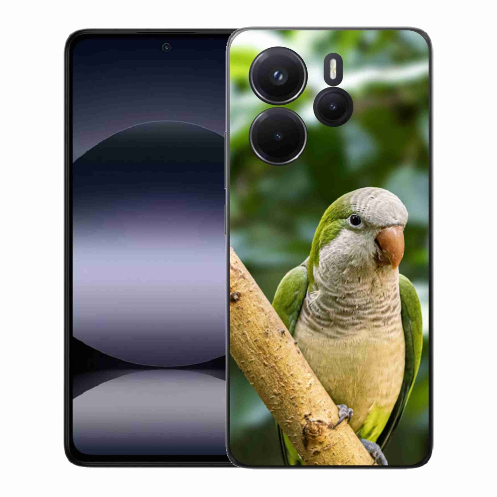 Gélový kryt mmCase na Xiaomi Redmi Note 14 - papagáj mníšok