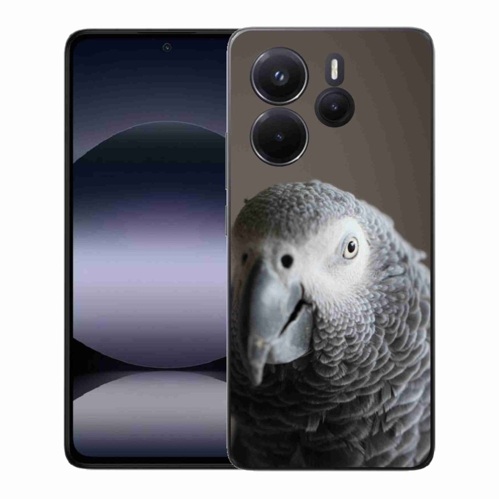 Gélový kryt mmCase na Xiaomi Redmi Note 14 - papagáj žako 2