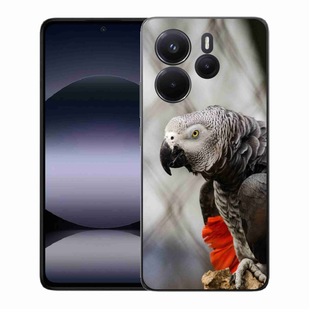 Gélový kryt mmCase na Xiaomi Redmi Note 14 - papagáj žako 3