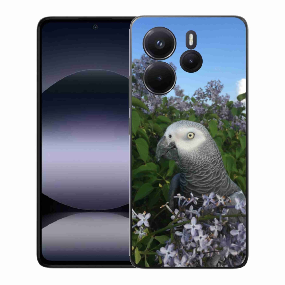 Gélový kryt mmCase na Xiaomi Redmi Note 14 - papagáj žako