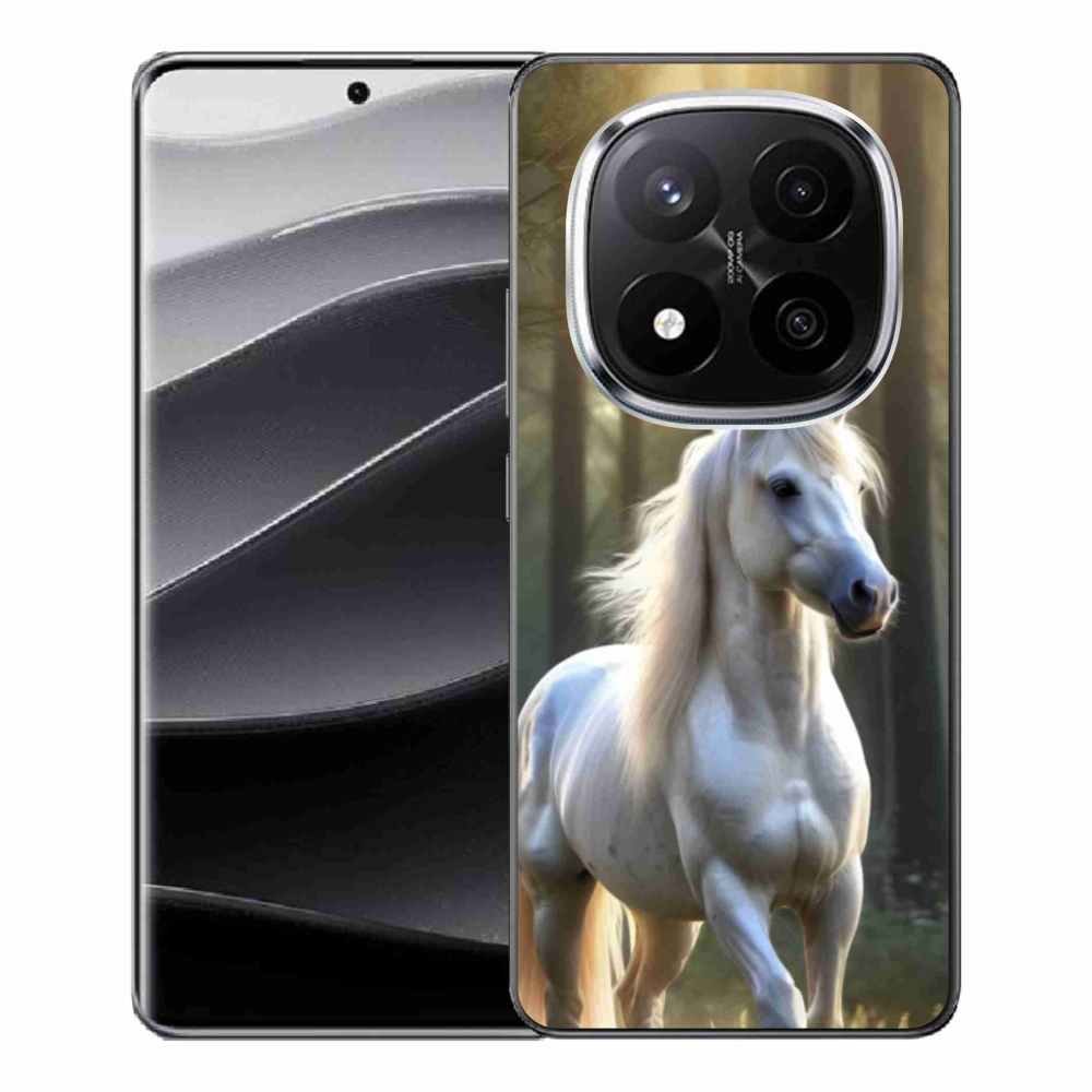 Gélový kryt mmCase na Xiaomi Redmi Note 14 Pro+ 5G - biely kôň 3