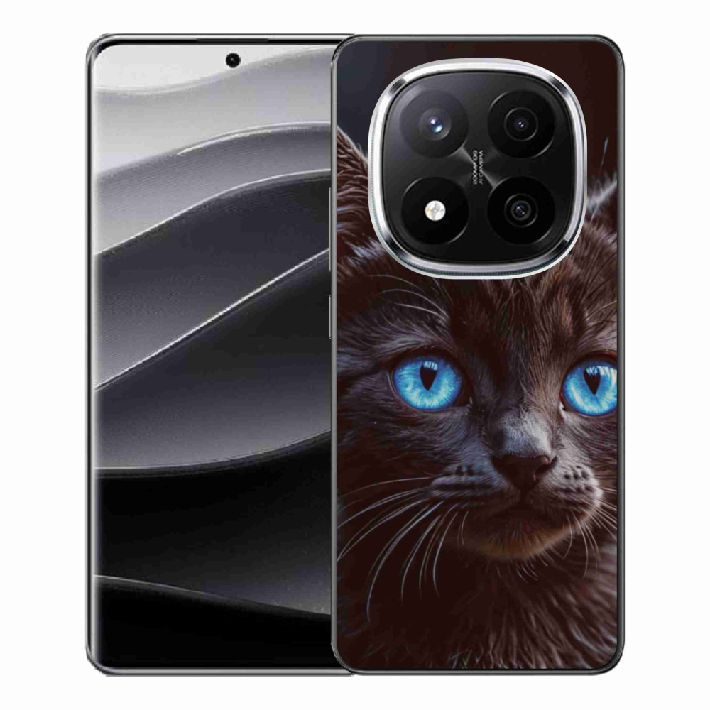 Gélový kryt mmCase na Xiaomi Redmi Note 14 Pro+ 5G - čierne mačiatko 2