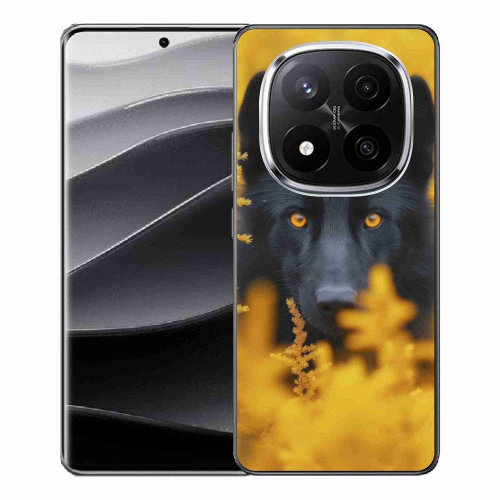 Gélový kryt mmCase na Xiaomi Redmi Note 14 Pro+ 5G - čierny vlk 2
