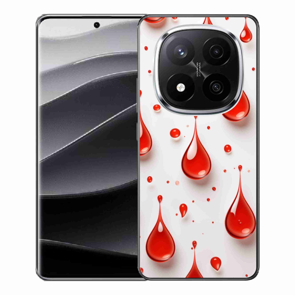 Gélový kryt mmCase na Xiaomi Redmi Note 14 Pro+ 5G - červené kvapky