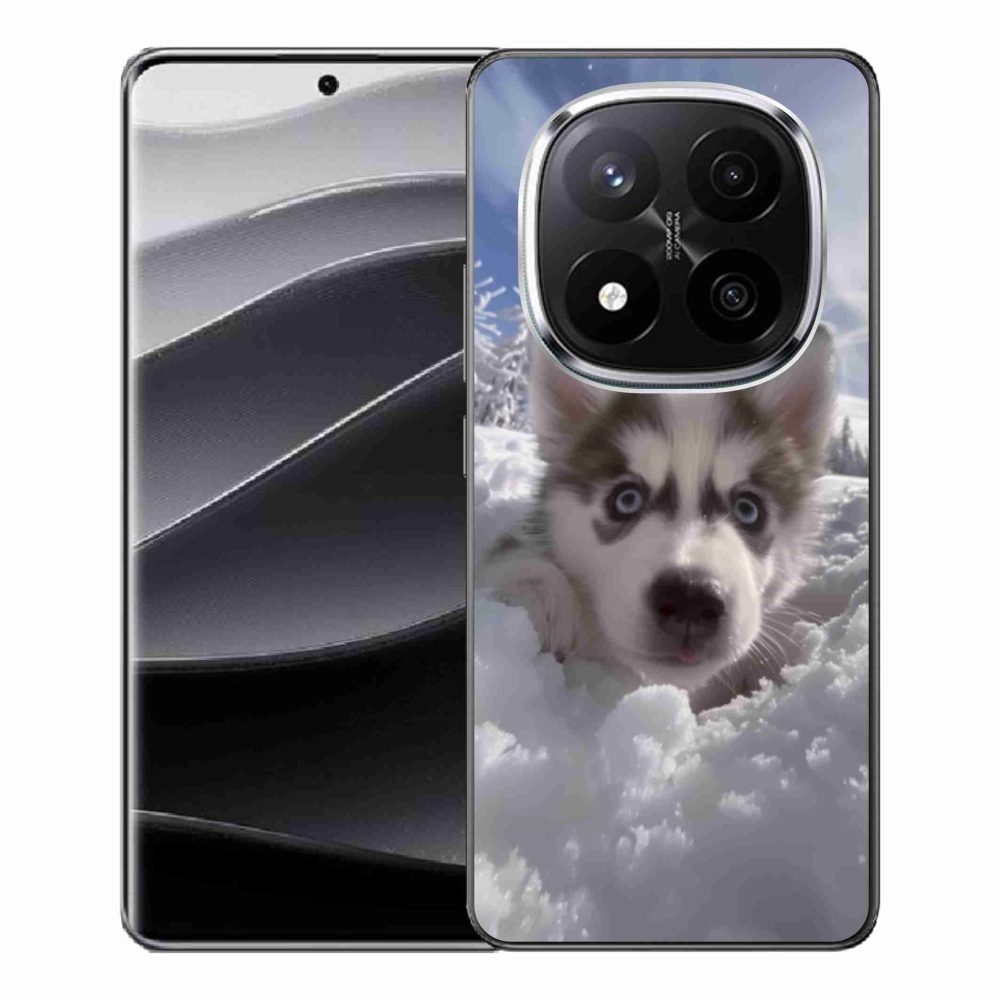 Gélový kryt mmCase na Xiaomi Redmi Note 14 Pro+ 5G - husky v snehu