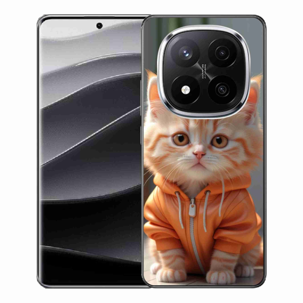 Gélový kryt mmCase na Xiaomi Redmi Note 14 Pro+ 5G - mačiatko v mikine