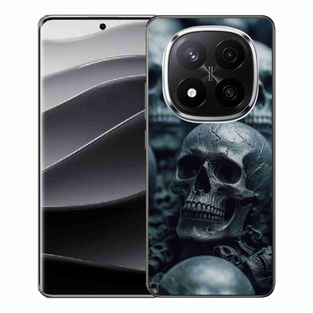 Gélový kryt mmCase na Xiaomi Redmi Note 14 Pro+ 5G - lebka 2