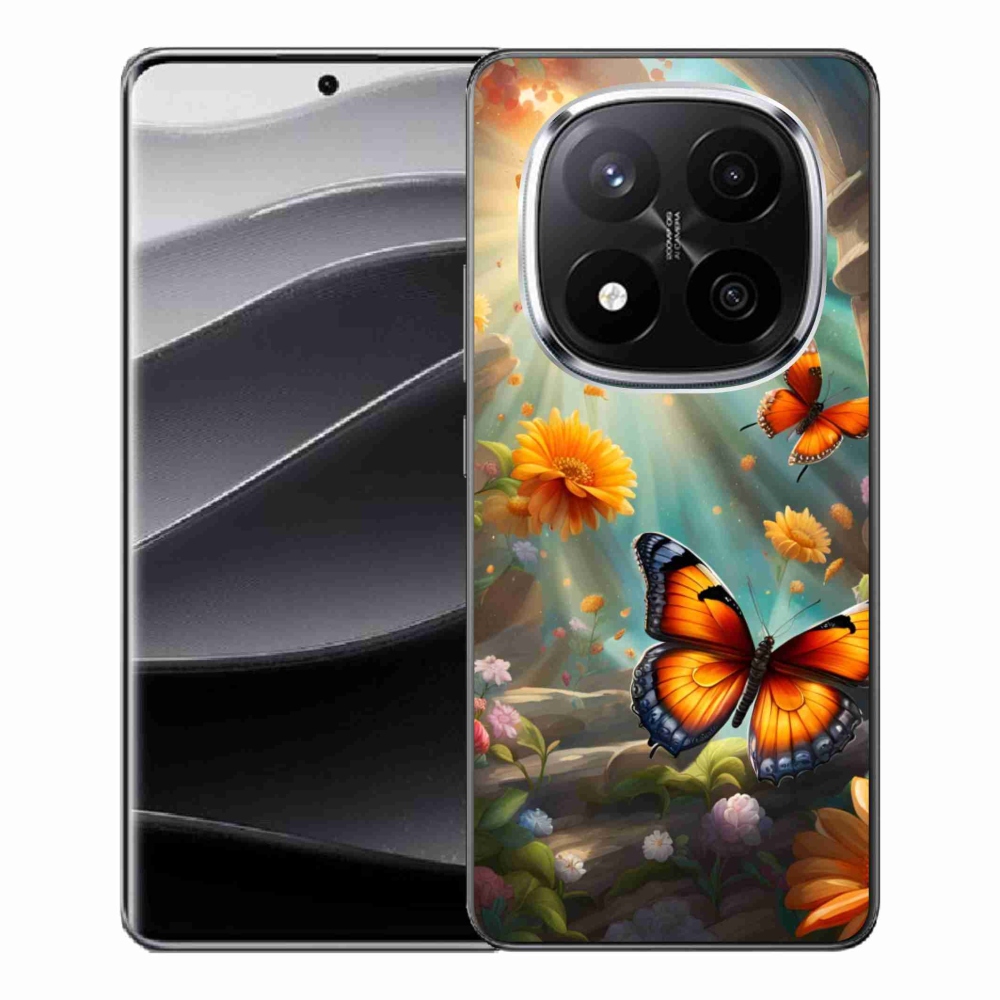 Gélový kryt mmCase na Xiaomi Redmi Note 14 Pro+ 5G - motýlia záhrada 2