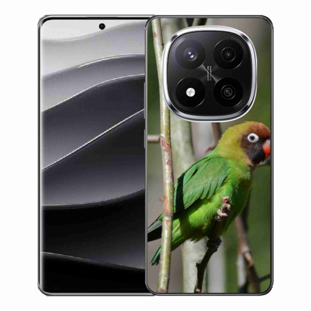 Gélový kryt mmCase na Xiaomi Redmi Note 14 Pro+ 5G - papagáj agapornis