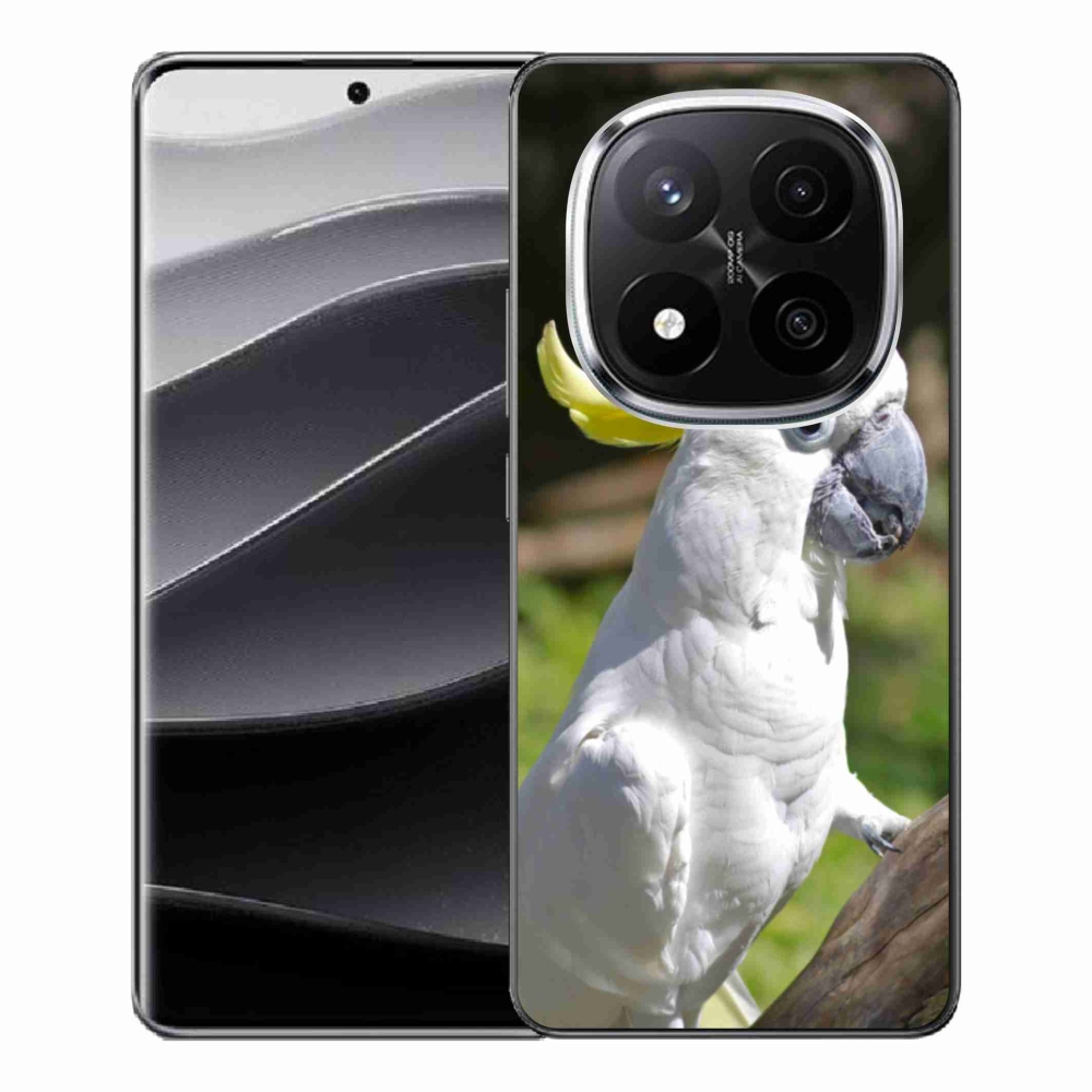 Gélový kryt mmCase na Xiaomi Redmi Note 14 Pro+ 5G - papagáj kakadu 2