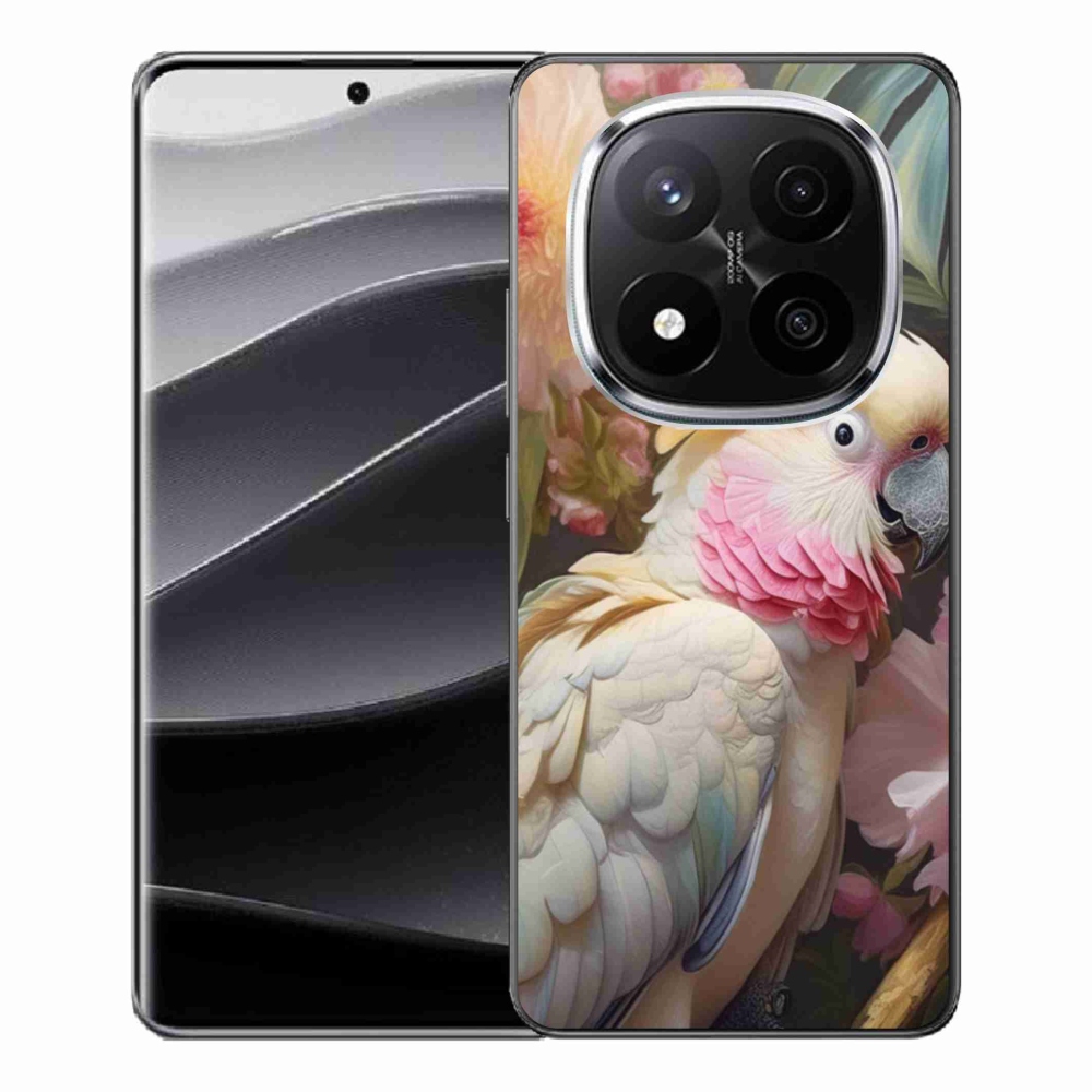 Gélový kryt mmCase na Xiaomi Redmi Note 14 Pro+ 5G - papagáj kakadu ružový 2