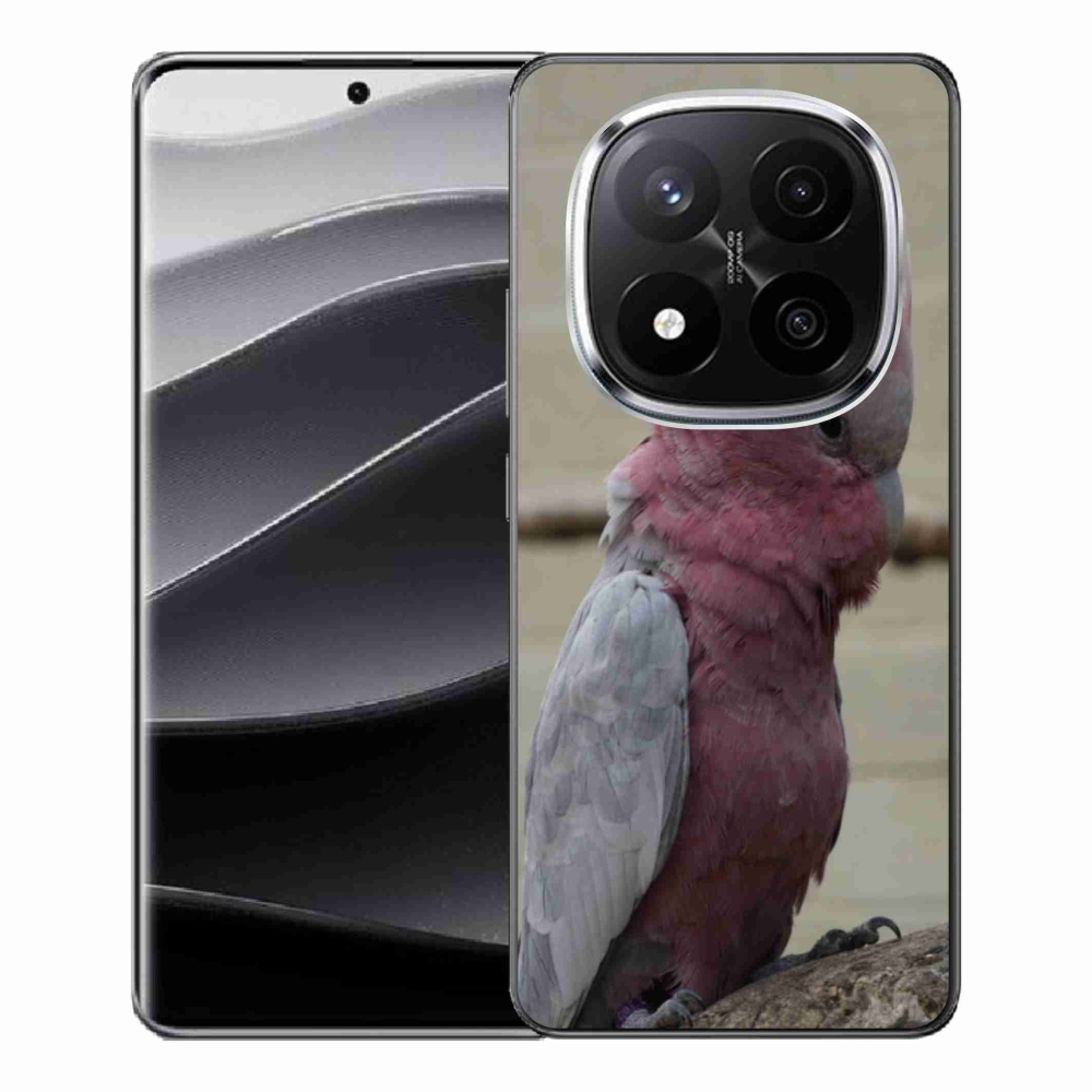 Gélový kryt mmCase na Xiaomi Redmi Note 14 Pro+ 5G - papagáj kakadu ružový