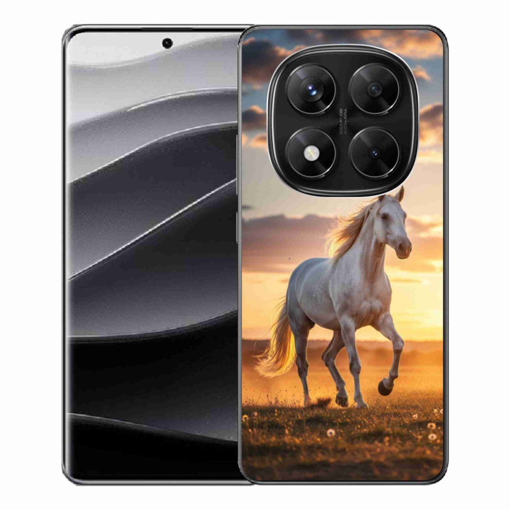 Gélový kryt mmCase na Xiaomi Redmi Note 14 Pre 5G/Poco X7 5G - bežiaci biely kôň 2