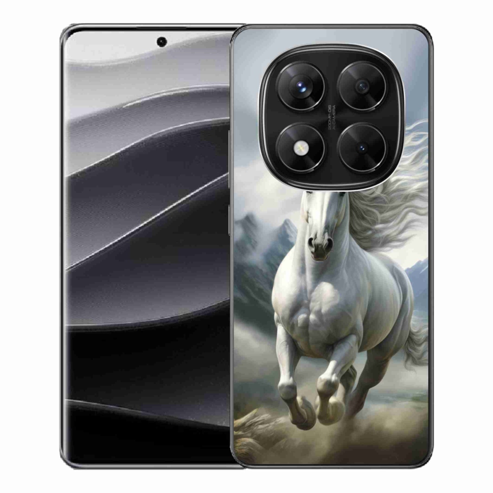 Gélový kryt mmCase na Xiaomi Redmi Note 14 Pre 5G/Poco X7 5G - bežiaci biely kôň 3