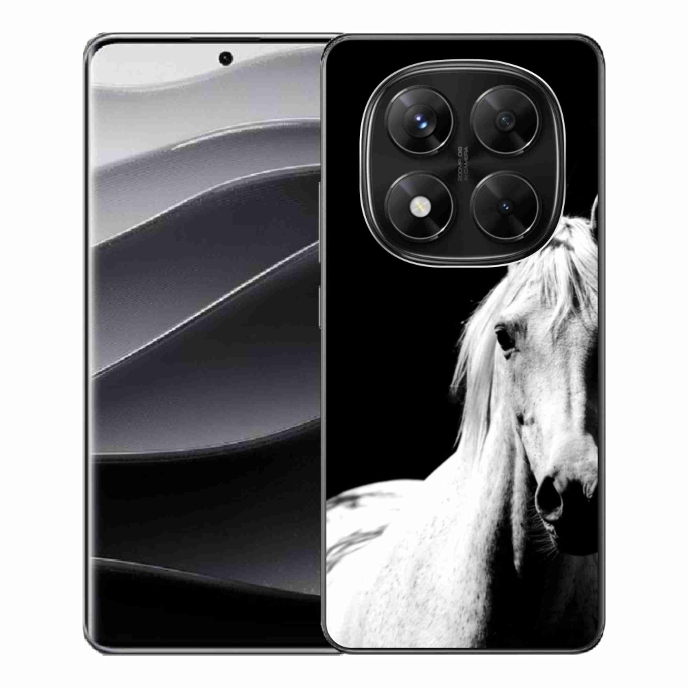 Gélový kryt mmCase na Xiaomi Redmi Note 14 Pre 5G/Poco X7 5G - biely kôň 5