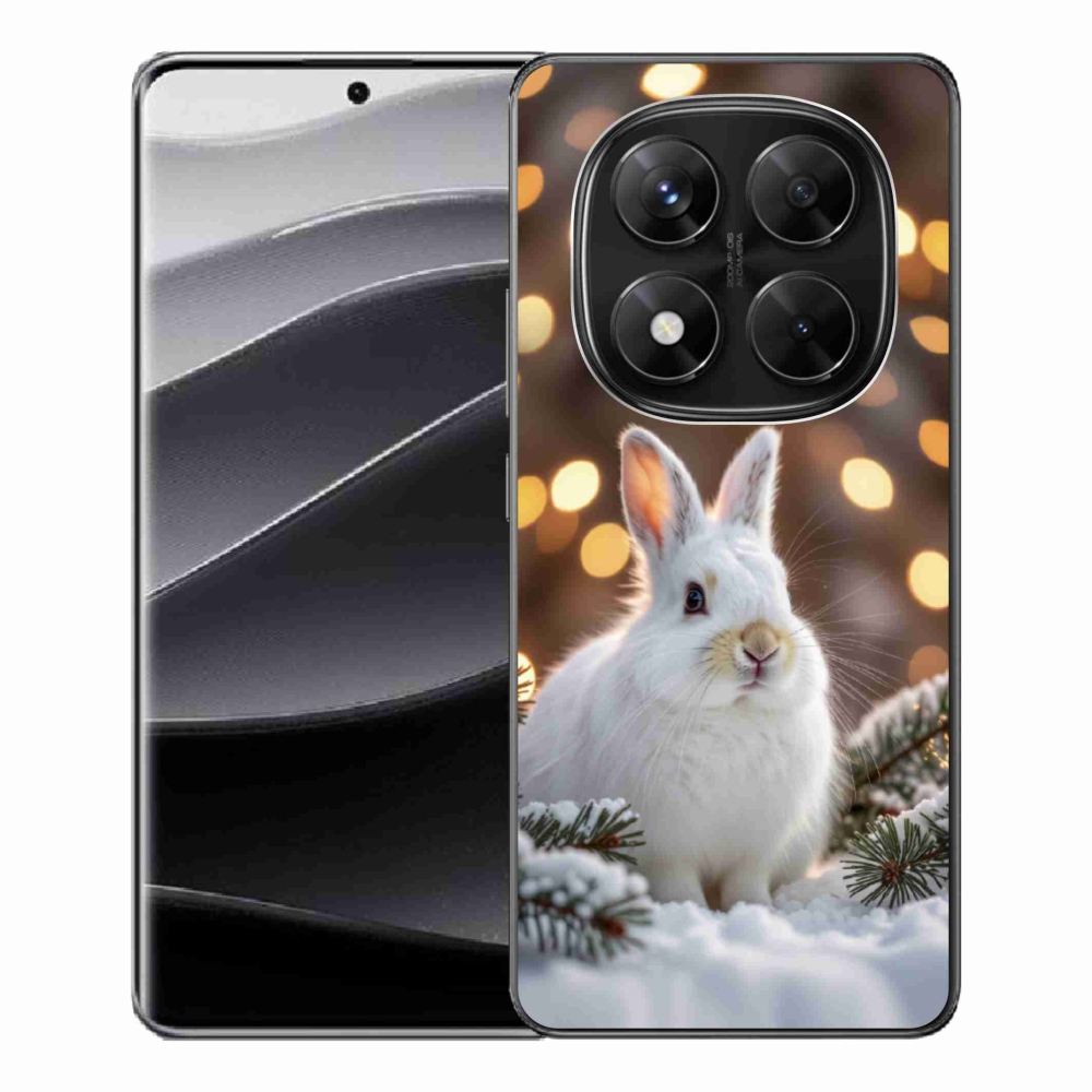 Gélový kryt mmCase na Xiaomi Redmi Note 14 Pre 5G/Poco X7 5G - biely zajac