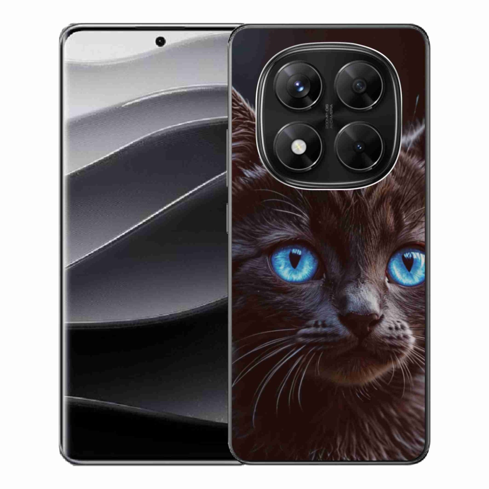 Gélový kryt mmCase na Xiaomi Redmi Note 14 Pre 5G/Poco X7 5G - čierne mačiatko 2
