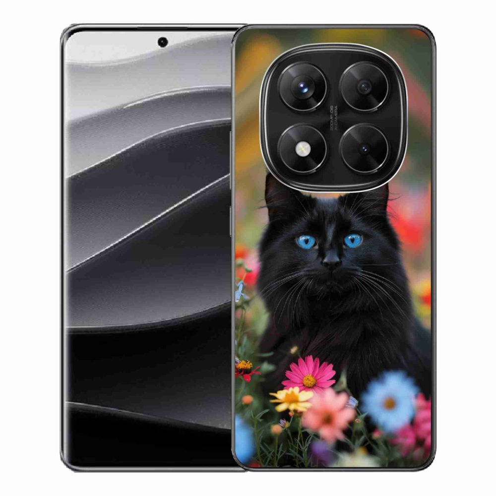 Gélový kryt mmCase na Xiaomi Redmi Note 14 Pre 5G/Poco X7 5G - čierne mačiatko 4