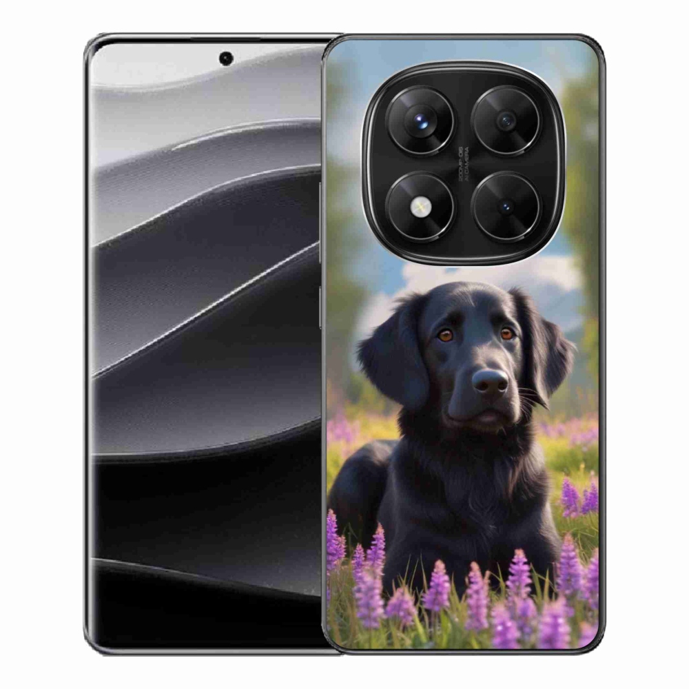 Gélový kryt mmCase na Xiaomi Redmi Note 14 Pre 5G/Poco X7 5G - elegantný čierny retriever