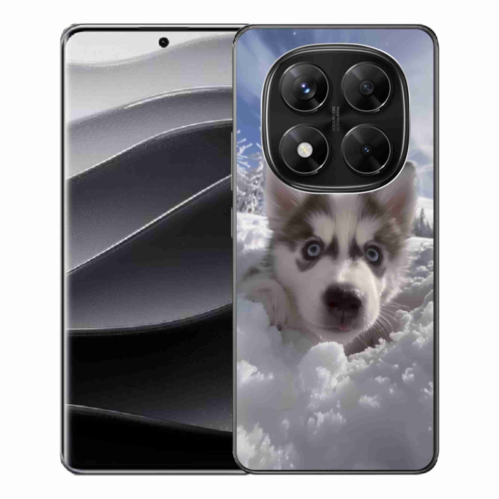 Gélový kryt mmCase na Xiaomi Redmi Note 14 Pre 5G/Poco X7 5G - husky v snehu