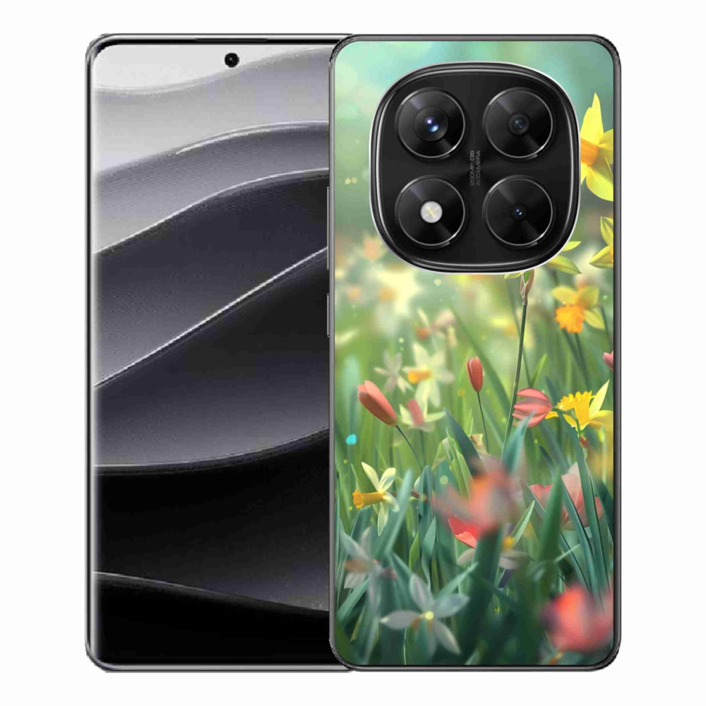 Gélový kryt mmCase na Xiaomi Redmi Note 14 Pre 5G/Poco X7 5G - jarné kvety