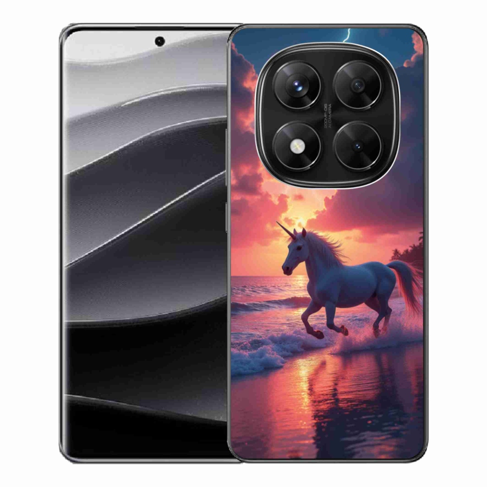 Gélový kryt mmCase na Xiaomi Redmi Note 14 Pre 5G/Poco X7 5G - jednorožec na pláži