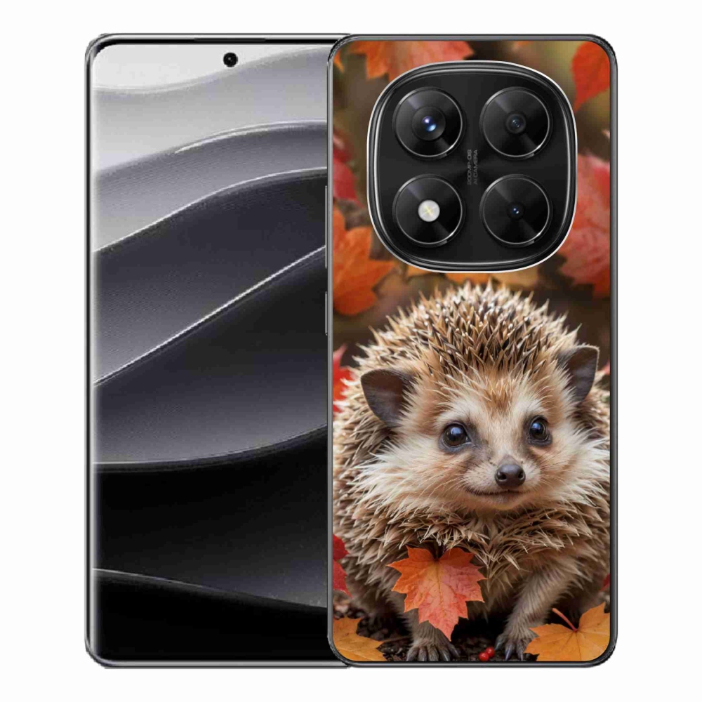 Gélový kryt mmCase na Xiaomi Redmi Note 14 Pre 5G/Poco X7 5G - ježko v lístia