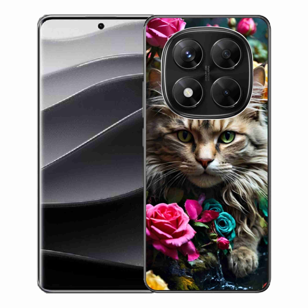 Gélový kryt mmCase na Xiaomi Redmi Note 14 Pre 5G/Poco X7 5G - mačacie pohľad 2