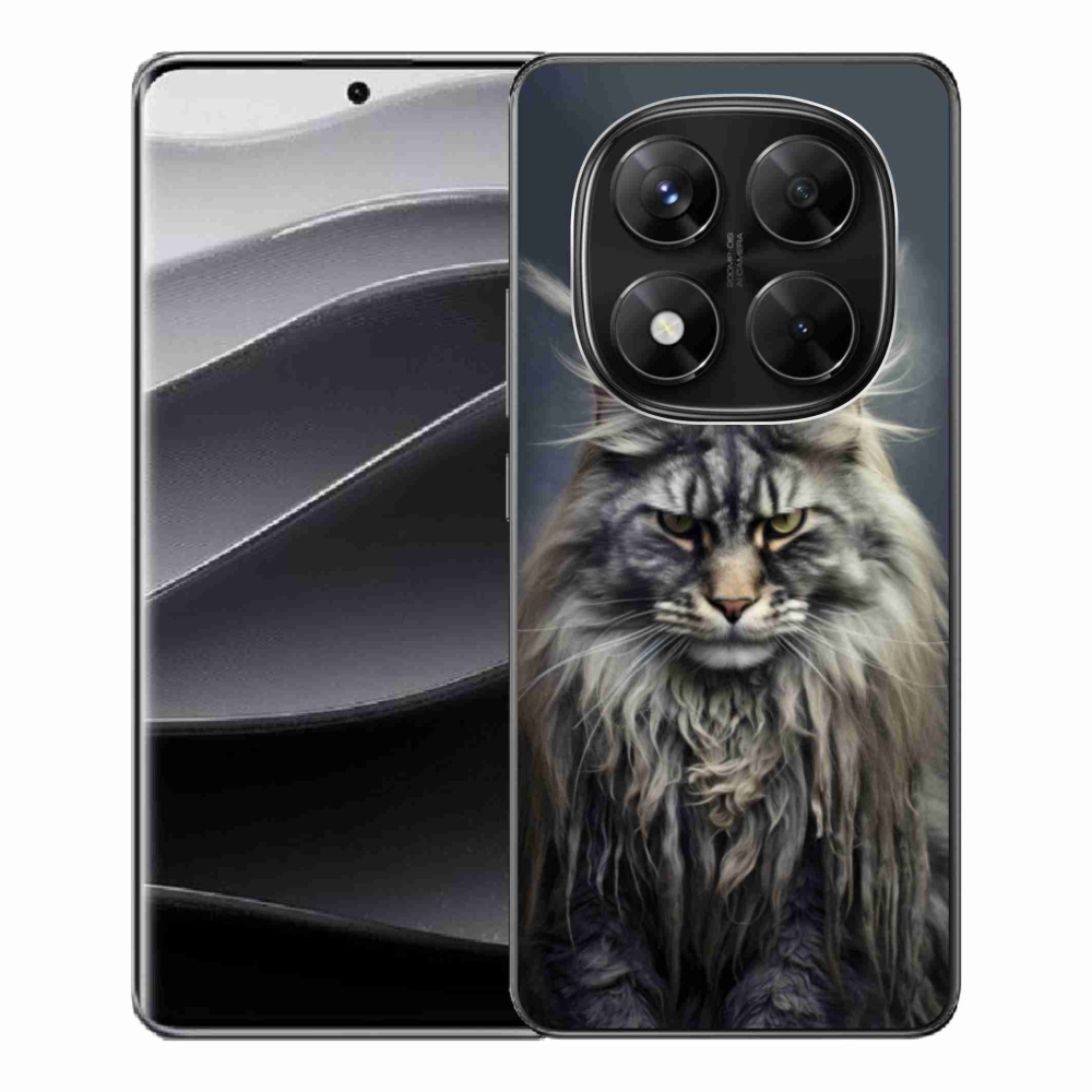 Gélový kryt mmCase na Xiaomi Redmi Note 14 Pre 5G/Poco X7 5G - mačacie pohľad 4