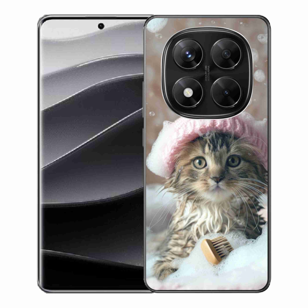 Gélový kryt mmCase na Xiaomi Redmi Note 14 Pre 5G/Poco X7 5G - mačiatko a kúpeľ