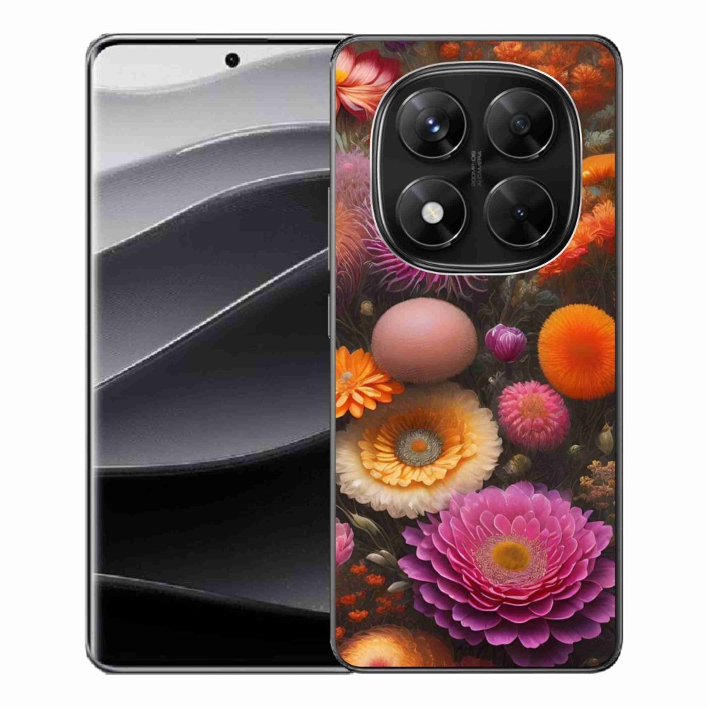 Gélový kryt mmCase na Xiaomi Redmi Note 14 Pre 5G/Poco X7 5G - kvetinová kompozícia