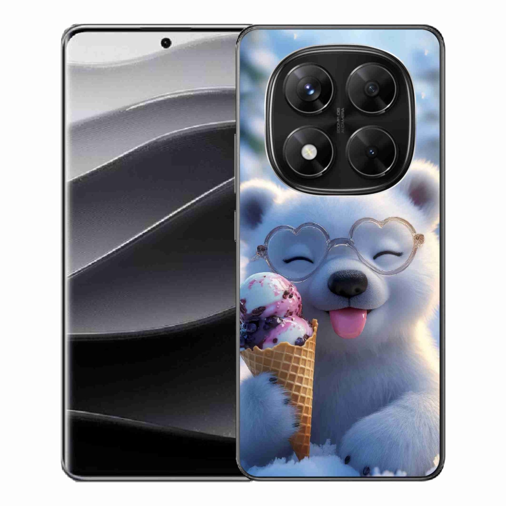 Gélový kryt mmCase na Xiaomi Redmi Note 14 Pre 5G/Poco X7 5G - medvedík so zmrzlinou