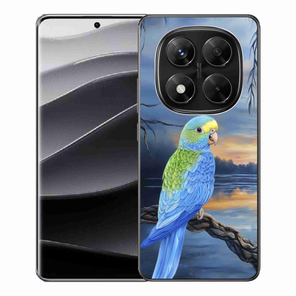 Gélový kryt mmCase na Xiaomi Redmi Note 14 Pre 5G/Poco X7 5G - modrý papagáj