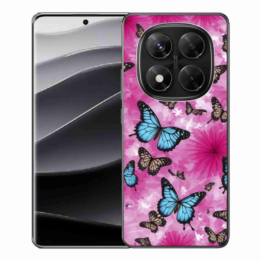 Gélový kryt mmCase na Xiaomi Redmi Note 14 Pre 5G/Poco X7 5G - motýlia záhrada
