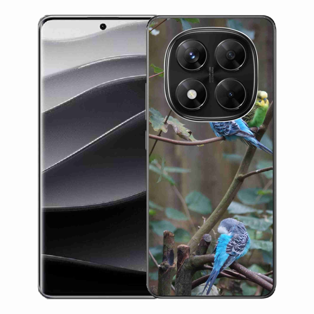 Gélový kryt mmCase na Xiaomi Redmi Note 14 Pre 5G/Poco X7 5G - papagáje na vetve