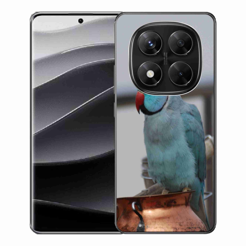 Gélový kryt mmCase na Xiaomi Redmi Note 14 Pre 5G/Poco X7 5G - papagáj alexander modrý