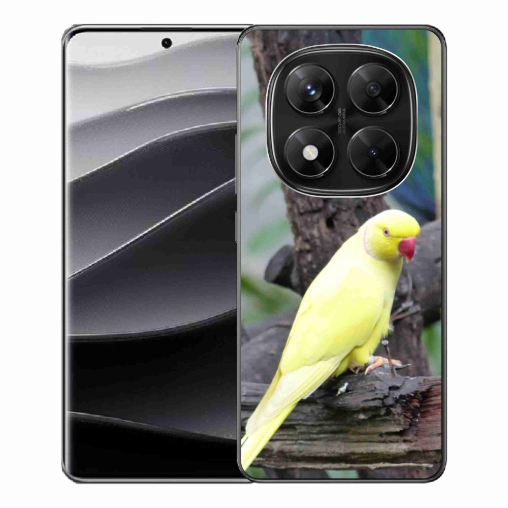 Gélový kryt mmCase na Xiaomi Redmi Note 14 Pre 5G/Poco X7 5G - papagáj alexander žltý