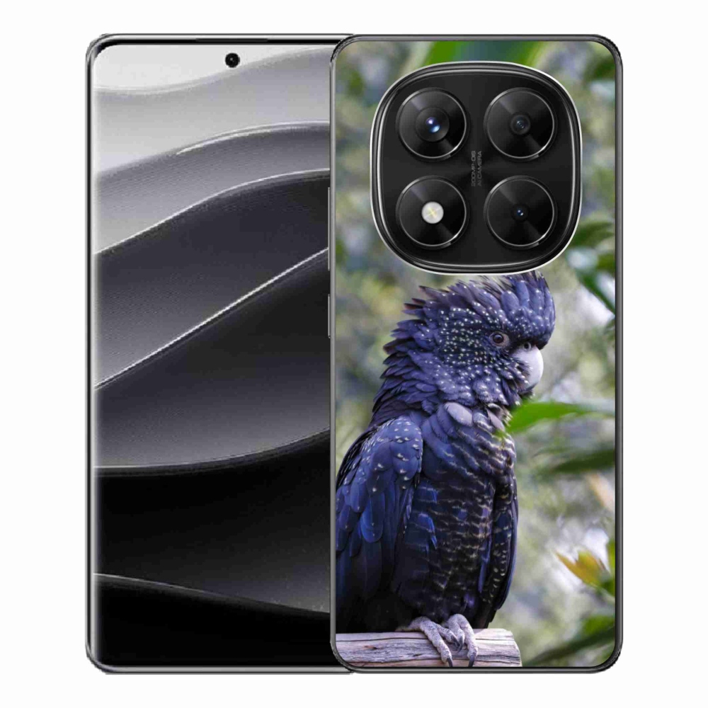 Gélový kryt mmCase na Xiaomi Redmi Note 14 Pre 5G/Poco X7 5G - papagáj kakadu čierny
